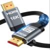 16K HDMI 2.2 Cable [16K@60Hz, 8K@240Hz, 2K/4K@480Hz/240Hz], 96Gbps Ultra High Speed Braided HDMI Cord, HDR10+ eARC HDCP 2.3 2.2 Cables for PS5/PS4/Xbox/Gaming PC/Monitor/Projector/Roku TV, 10FT view 1