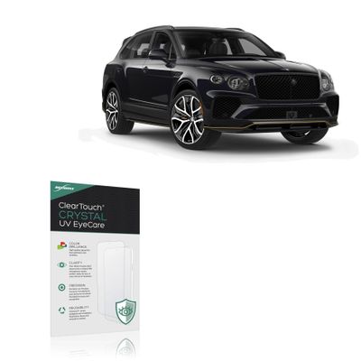 BoxWave Screen Protector Compatible With Bentley 2026 Bentayga Rear-Seat Display (10.2 in) - ClearTouch Crystal Anti-UV EyeCare (2-Pack), Filters out Harmful Blue Light Reduce Fatigue