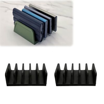 2PCS SSD Desk Organizer  4/5 Slot Solid State Drive Holder, 14 Color Options  Fits for Samsung T5/T7, for SanDisk Extreme & More (Black, 5 Slot)