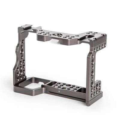 Compatible for Sony A9 A7RIII A7III A7M3 Camera Cage, Aluminum Alloy Protective Case with Mounting Points(Iron Grey)