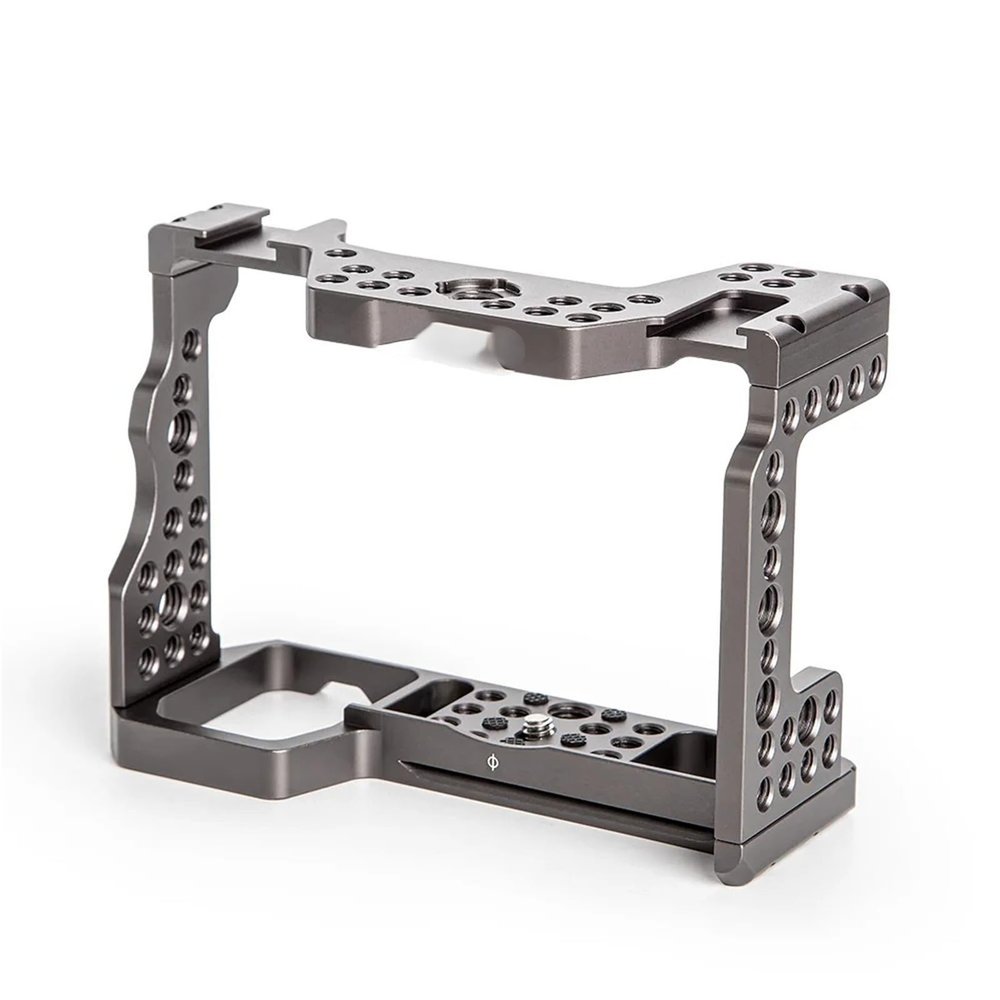 Compatible for Sony A9 A7RIII A7III A7M3 Camera Cage, Aluminum Alloy Protective Case with Mounting Points(Iron Grey)