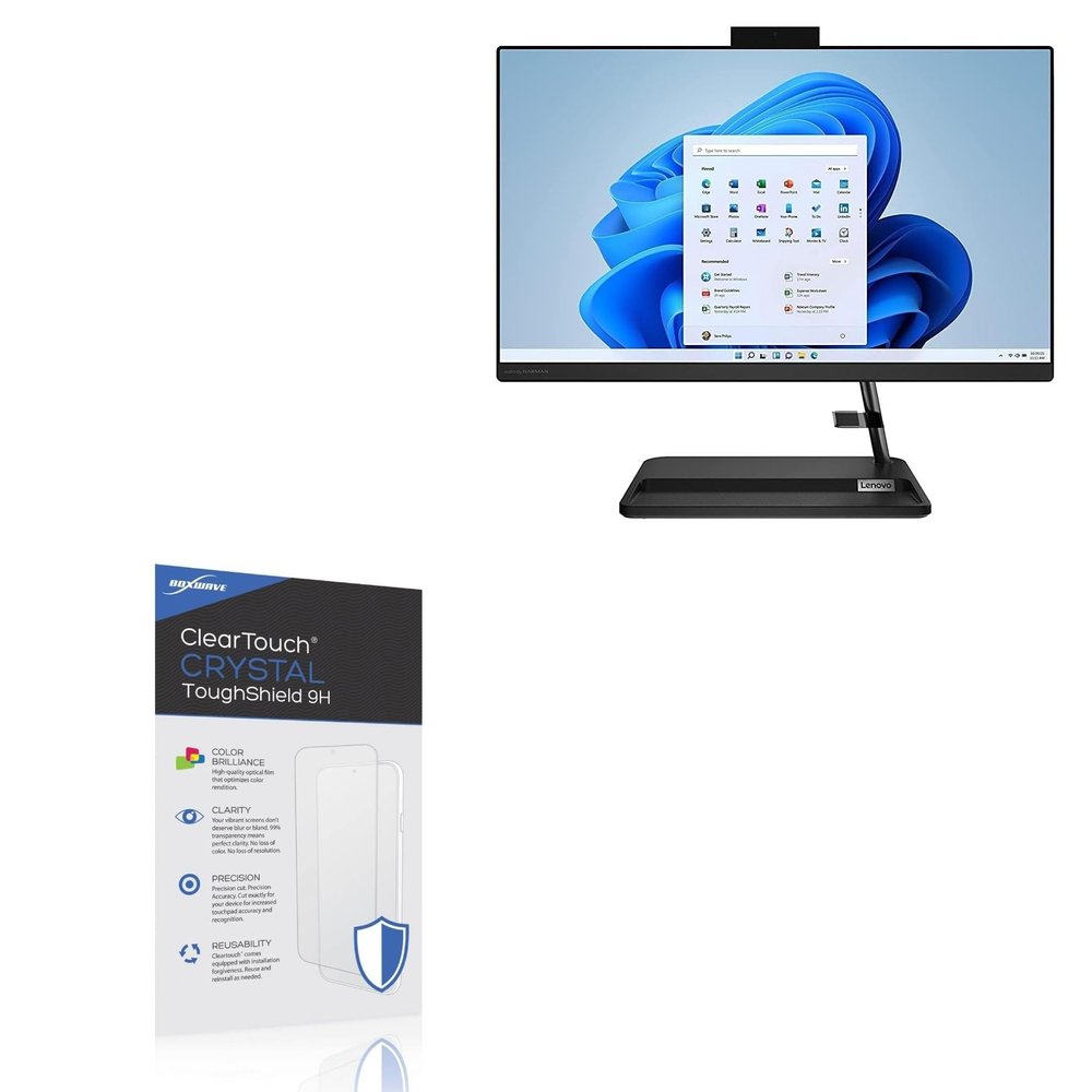 BoxWave Screen Protector Compatible With Lenovo IdeaCentre AIO F0G5006JUS - ClearTouch Crystal ToughShield 9H (2-Pack), Clear 9H Tough Flexible Film Screen Protector