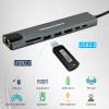 8 in 1 Docking Station with 4K HDMI, 100M BPS RJ45 Ethernet, SD/TF Card Reader, USB 3.0/2.0, PD 100W, USB C Hub Ethernet HDMI Adapter for MacBook,Huawei, Chromebook, Samsung, HP,Dell and More view 3