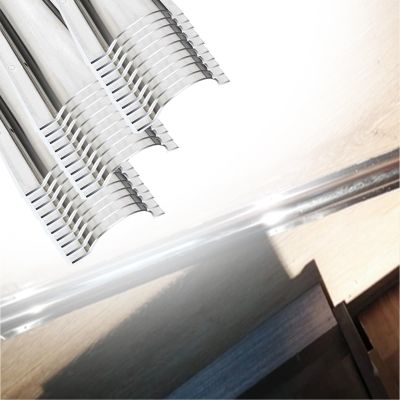 79 in Long Half Round Stainless Steel Cord Cover, 10 20 30 Pcs Paintable Wire Guard Surface Raceway Channel, for Laboratory/Workshop Cable Management(30 pcs,Outer Width 4.5in)