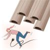 12 24 36 48 60 72 79 in Long Wood Grain Cord Cover Cable Raceway On Wall, Paintable Cable Protector PVC Self-Adhesive, Wall Floor Wire Covers(C-5pc,L x Outer Width 24in x 2.8in) view 1