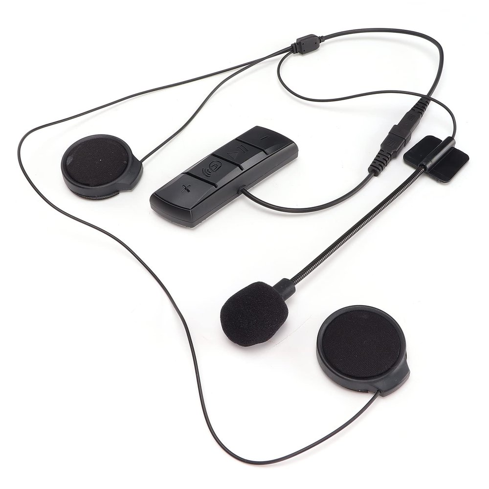 GOWENIC Motorcycle Helmet Bluetooth Headset, Wireless Bluetooth 5.0 Headset, Automatic Answering, Noise Control, Volume Adjustment, for Handsfree Call Music