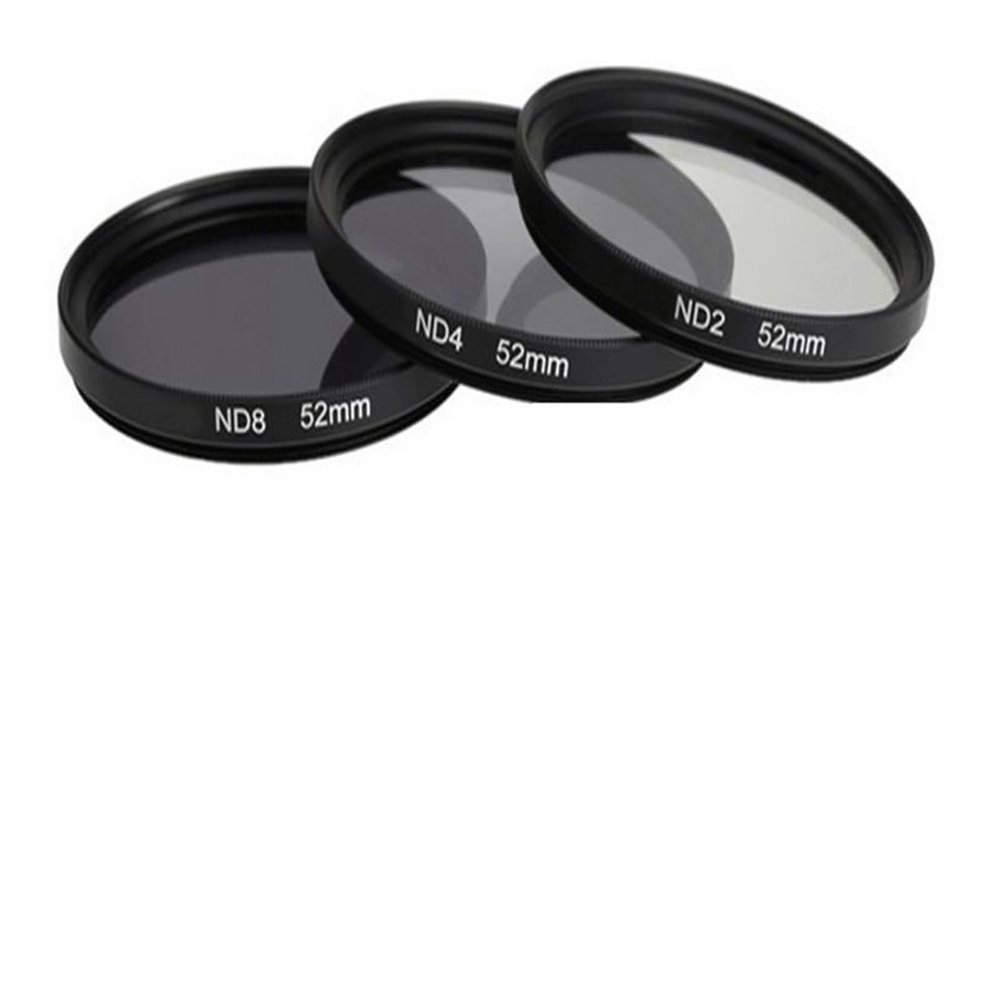 3pcs/Set 49 52 55 58 62 67 72 77mm ND2 ND4 ND8 Neutral Density Filter with Box for Canon for Nikon DSLR Lens Excellent(72mm)