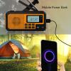 Vvikizy Emergency Radio, Hand Crank Solar USB Charging AM FM Shortwave NOAA Weather Radio with SOS Alarm LED Flashlight, for Outdoor Camping Hiking Live view 4