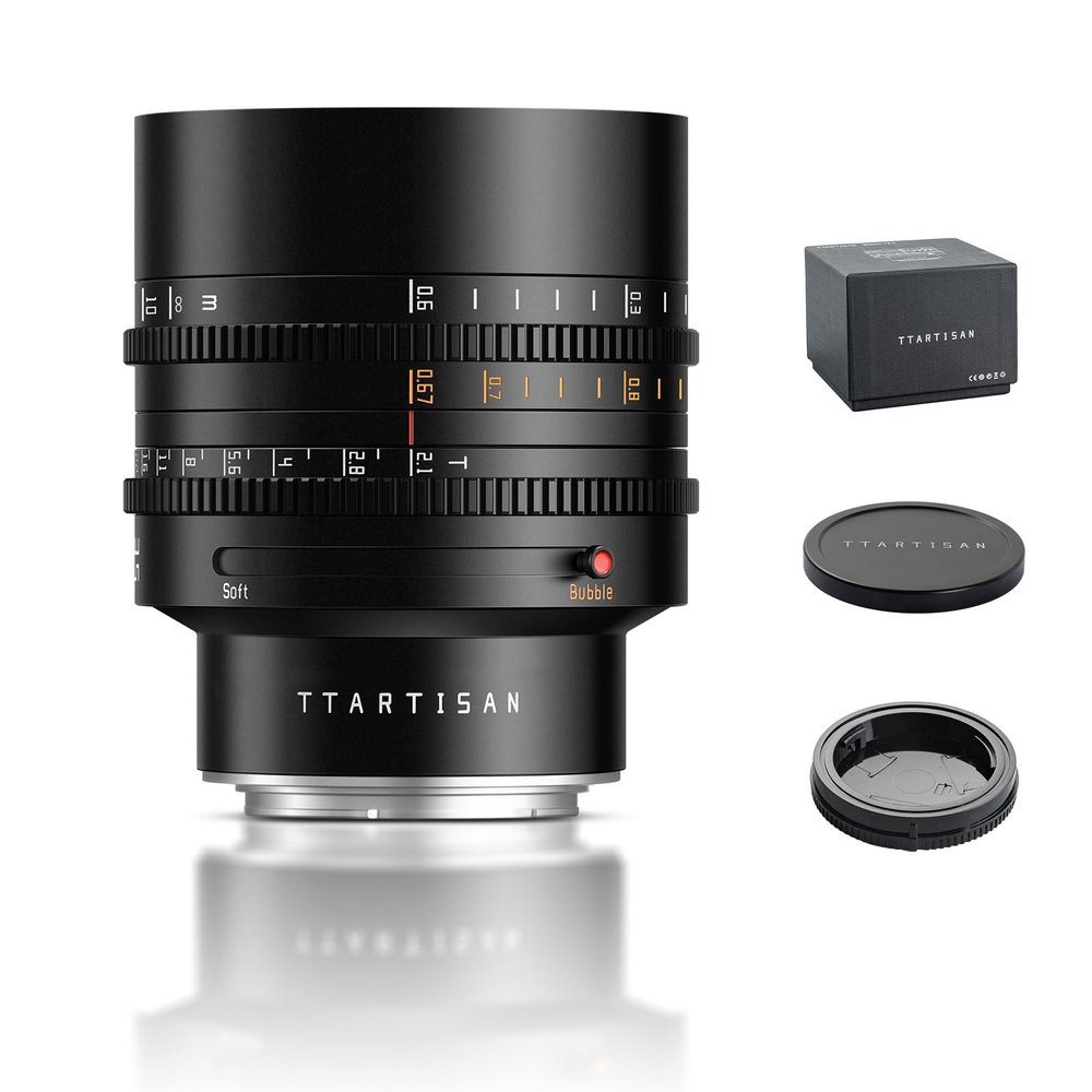 TTARTISAN 85mm T2.1 Cine Lens for Z-Mount Dual Bokeh Full Frame Manual Focus (Z-Mount)