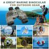 10X50 Marine Binocular with Rangefinder&Compass Phone Adapter Strap,BAK4 Lens,Shockproof Military Tactical IPX7 Waterproof Binoculars for Adults Sailing Boating Hunting Bird Watching Golf-Camouflage view 2