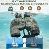 10X50 Marine Binocular with Rangefinder&Compass Phone Adapter Strap,BAK4 Lens,Shockproof Military Tactical IPX7 Waterproof Binoculars for Adults Sailing Boating Hunting Bird Watching Golf-Camouflage view 3