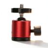 Tripod Ball Head Mount Aluminium Alloy, 360 Rotating Universal Camera Ball Head - Durable Construction, Multi - Angle Geared Adjustment, Ideal for Photographers (Red) view 1