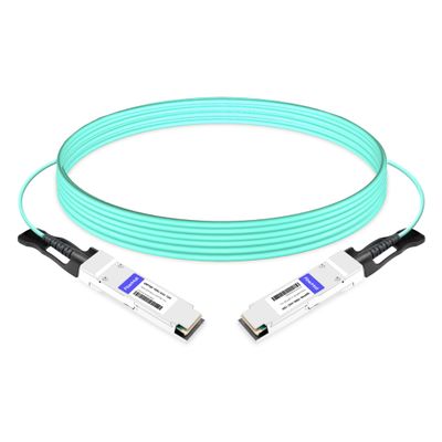 100G QSFP28 to QSFP28 Active Optical Cable Compatible with Cisco QSFP-100G-AOC15M, 70m on OM3 Multimode Fiber (MMF) and 100m on OM4 MMF,15m(49ft)