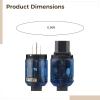 6.56Ft Power Cable, High-Current, Pure Copper Au Connector, Gold-Plated For Amplifiers & Hi-Fi Systems view 3