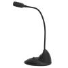 SUNGOOYUE Desktop Computer Microphone, Black ABS, 3.5mm Plug and Play, 360-Degree Adjustable Gooseneck, Gaming and Broadcasting, with Mute, 4.5ft Cable view 2