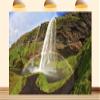 12X8ft Fabric Waterfall Backdrop Wild Grape Vine Trellis Nature Scenery Photography Background Wall Decor for Arbor view 1