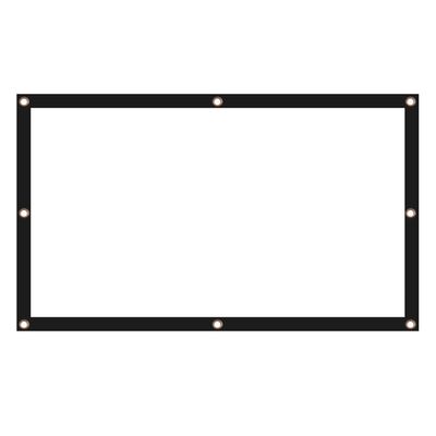 Veemoon Foldable Portable Projector Screen High Definition Polyester Projection Screen for Outdoor Movie Home Theater Camping Classroom Lightweight and Easy to Mount