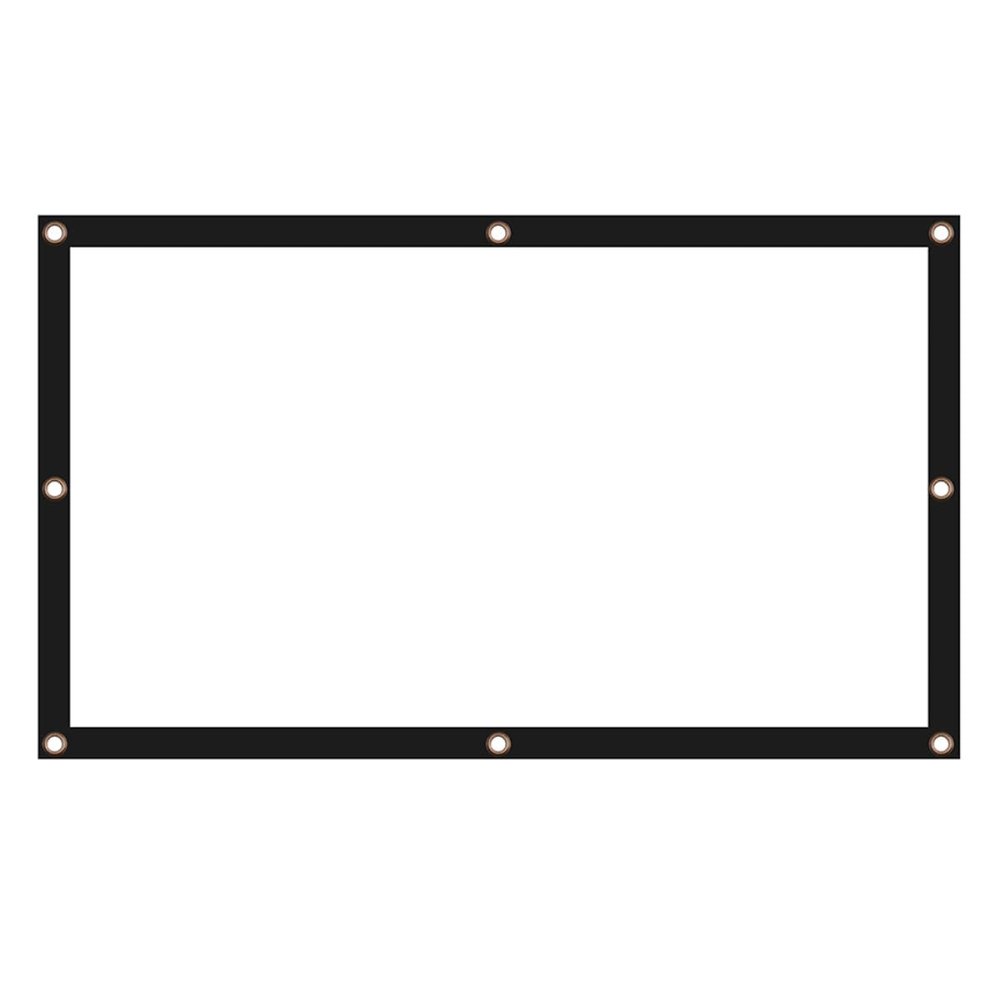 Veemoon Foldable Portable Projector Screen High Definition Polyester Projection Screen for Outdoor Movie Home Theater Camping Classroom Lightweight and Easy to Mount