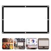 Veemoon Foldable Portable Projector Screen High Definition Polyester Projection Screen for Outdoor Movie Home Theater Camping Classroom Lightweight and Easy to Mount view 3