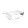 JEWEDECO Desktop Monitor Stand with Non-skid Feet Laptop Riser for Printer and Display Up to Ergonomic Height Boost for Home Office Desk Organization and Eye Comfort view 2
