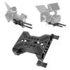 15mm Rail Camera Base Plate, Professional Double Hole Pipe Quick Release Plate, Aluminum Alloy Camera Mounting Baseplate with 1/4 and 3/8 Inch Screws, Lightweight Hollow Design view 4