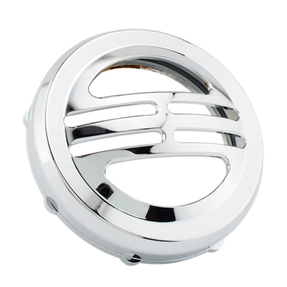 Cnsodo15 Horn Decorative Cover Cap Aluminium Chrome Motorbike For Bobber