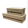 2 Set of Masuda Paulownia Wood Cable Management Box  Handmade Wooden Cord Organizer for Power Strips, Routers, Chargers  Eco-Friendly Desktop Cable Storage  Made in Japan, Plain view 1
