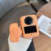 Portable Silicone Protective Case for DJI Osmo 360 Anti Impact Non Slip Shockproof Protective Cover, Sport Camera Osmo360 Soft Shell with Lens Cap (Orange) view 3