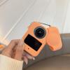 Portable Silicone Protective Case for DJI Osmo 360 Anti Impact Non Slip Shockproof Protective Cover, Sport Camera Osmo360 Soft Shell with Lens Cap (Orange) view 4