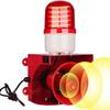 Industrial Siren Alarm with Strobe Light, 120dB Loud Horn, Indoor/Outdoor Safety and Security Alarm for Home and Property Protection view 1