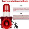 Industrial Siren Alarm with Strobe Light, 120dB Loud Horn, Indoor/Outdoor Safety and Security Alarm for Home and Property Protection view 3