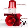 Industrial Siren Alarm with Strobe Light, 120dB Loud Horn, Indoor/Outdoor Safety and Security Alarm for Home and Property Protection view 4