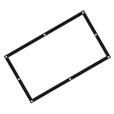 Veemoon Foldable Portable Projector Screen Anti-Crease Polyester Projection Curtain for Outdoor Camping Classroom Home Theater Easy Setup Movie Display