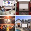 Veemoon Foldable Portable Projector Screen Anti-Crease Polyester Projection Curtain for Outdoor Camping Classroom Home Theater Easy Setup Movie Display view 2