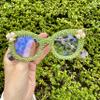 bullabulling Retro Christmas Bling Rhinestone Reading Glasses for Women Christmas Party Ladies Blue Light Blocking Readers (green, 2.0, x) view 3
