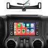 7" Dual Knob Car Radio Stereo for Jeep/Dodge/Chrysler Wireless CarPlay/Wired Android Auto/1280 * 480 QLED Touchscreen 2+64G with Bluetooth AM/FM view 1