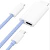 Tek Styz PRO USB Type-C HDMI 8K Compatible with RED Hydrogen One +100W Power Support Cable at Full 8k 7680x4320@30Hz/4k 2160p@60Hz [Thunderbolt 3/4] White view 1