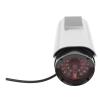 WiseZythum Fake Surveillance Camera Solar Powered, Dummy Security Camera with LED Flashing Light, High Simulation Anti Theft Monitor for Home Business Office, Includes Warning Sticker and Mou view 2