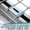 Otoolling 50 Pack Hold Down Clamps for Cable Tray, Cable Tray Wire Shelf Support Washer Application in 4mm - 6mm Diameter view 4