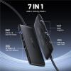 1Pcs 4K USB-C Hub 7 Ports Docking Station USB Hub Adapter USB C to Dual HDMI 4K@60Hz for Windows Laptop view 3