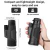 AMITHER Monocular Telescope for Smartphone, High Powered Monoculars for Adults with Phone Adapter & Metal Tripod Portable Handheld Telescope for Bird Watching Hiking Camping Outdoor Travel view 4