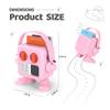 Card Holder for Yoto Mini Player, Hard Protective Cover with Built-in Handle & Card Slot, Sealed Travel Jacket with Stand & Storage for Audio Cards, Shockproof Case for Yoto Mini (Pink) view 2