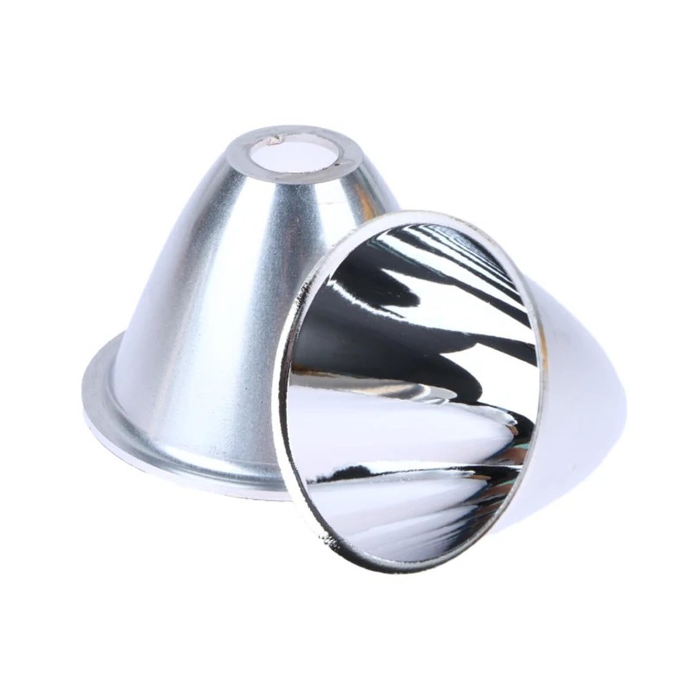 1PC Aluminum LED Flashlight Reflector Condenser Cup Reflect Cap Dia 41mm- 60mm For 10W 5W 3W DIY T C8 COB Cups(A3)