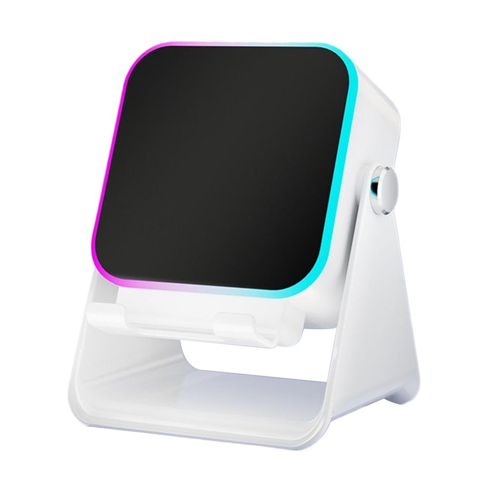 Induction Speaker, 10W Foldable Induction Phone Speaker with Light, Multi-Functional Phone Stand, Recharge Charging for Home Office Travel Christmas Birthday Gift