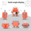 StarMei-HJXD Cartoon Hard Plastic Case for Yoto Mini, Player Cover with Built-in Handle, Card Slot, Multi-Function Shockproof Sleeve Case (Orange-Gray) view 2