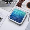 FekiLoot Ocean Sea Blue Mermaid Fish Scale DVD Case,Portable Zipper DVD Storage Case CD Collection Bag EVA Protective Blu-ray Wallet Portable Disc Storage Wallet Bag for Car, Home, Office view 4