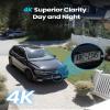 ZOSI C290 4K 8CH POE Security Camera System (Up to16CH), 6 x 8MP Wired PoE IP Dome Cameras Outdoor Indoor, 360 View, AI Human/Vehicle/Face Detection, Two-Way Talk, Siren Alarm, Auto Tracking, 2TB HDD view 2