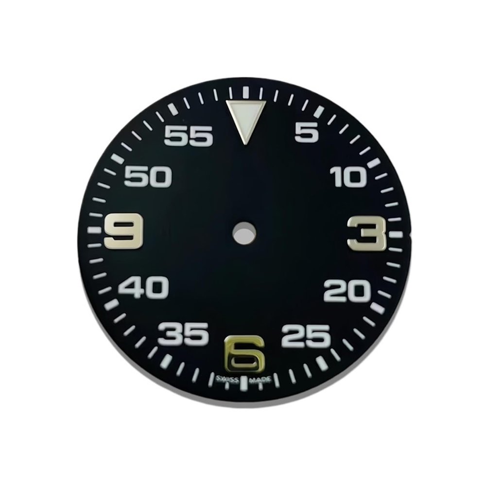 28.5mm Luminous Dial Compatible With NH35/NH36 Movement, No Logo, No Date Window, Dial Modification Accessories.(28.5mm)