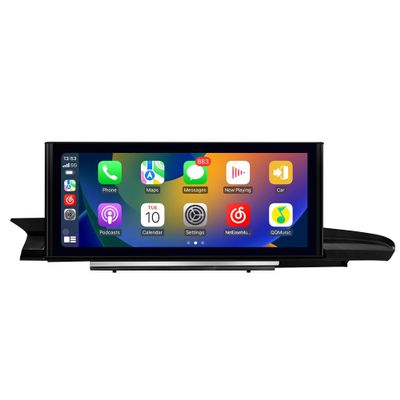 10.25 Android Screen CarPlay fit for Audi A6 S6 RS6 C7 Radio Android Auto Full (Split) Screen Mirroring App Netflix YouTube TV Spotify Via Wi-Fi and USB Navigation Google Maps Vehicle Cameras (64GB)