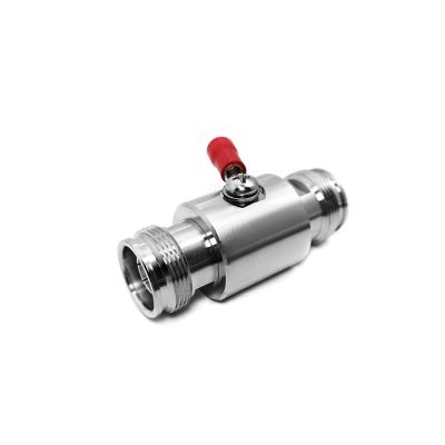 0-3GHz MINI DIN Surge Arrester, 4.3-10 DIN Female-to-Female coaxial Connector, Surge Protector.